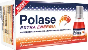 Polase Extra Energia Integratore di Vitamine e Minerali 8 Flaconcini