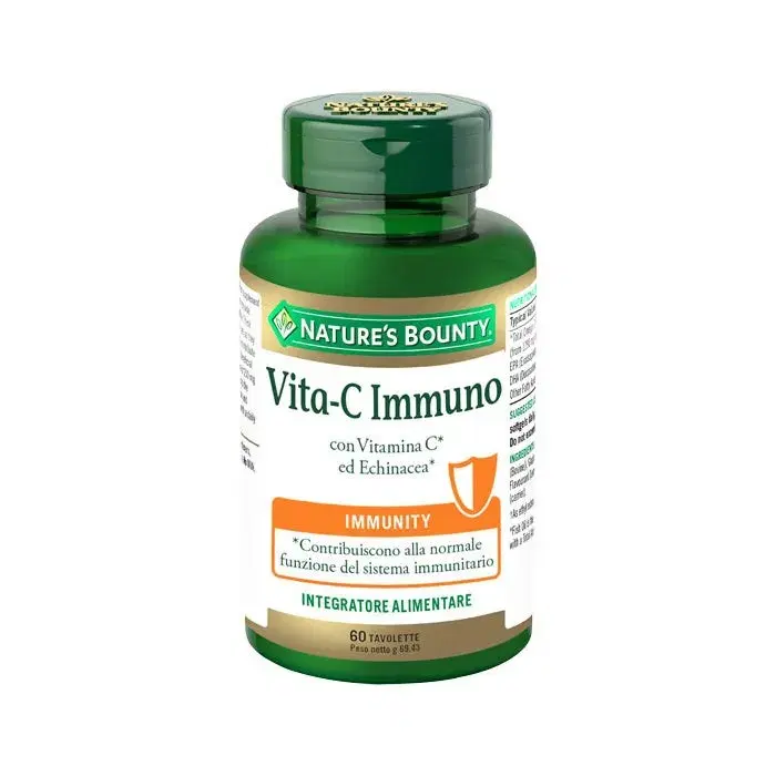Nature's Bounty Vita-C Immuno Integratore Difese Immunitarie 60 Tavolette