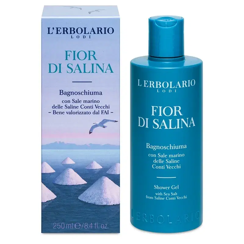 L'Erbolario Fior di Salina Bagnoschiuma con Sale Marino 250 ml