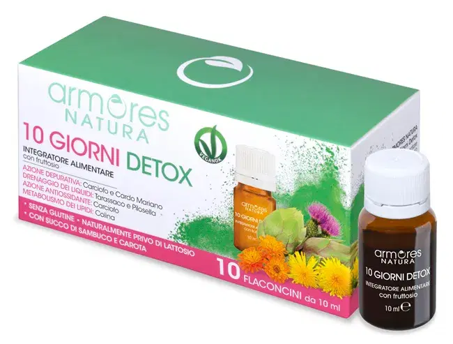 Armores Natura 10 Giorni Detox Integratorea Almentare 10 Flaconcini