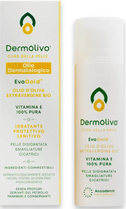 Dermolivo Viso e Corpo Olio Dermatologico di Oliva Extravergine Bio 30 ml