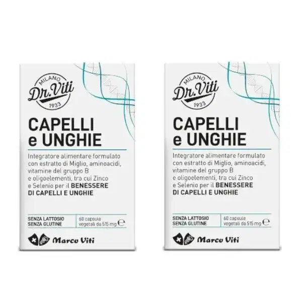 Marco Viti Dr Viti Abbinata Capelli/Unghie Integratore Rinforzante 2x60 Capsule