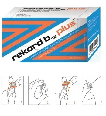 AvantGarde Linea Vitamine Minerali Rekord B12 Plus Integratore 10 Flaconcini