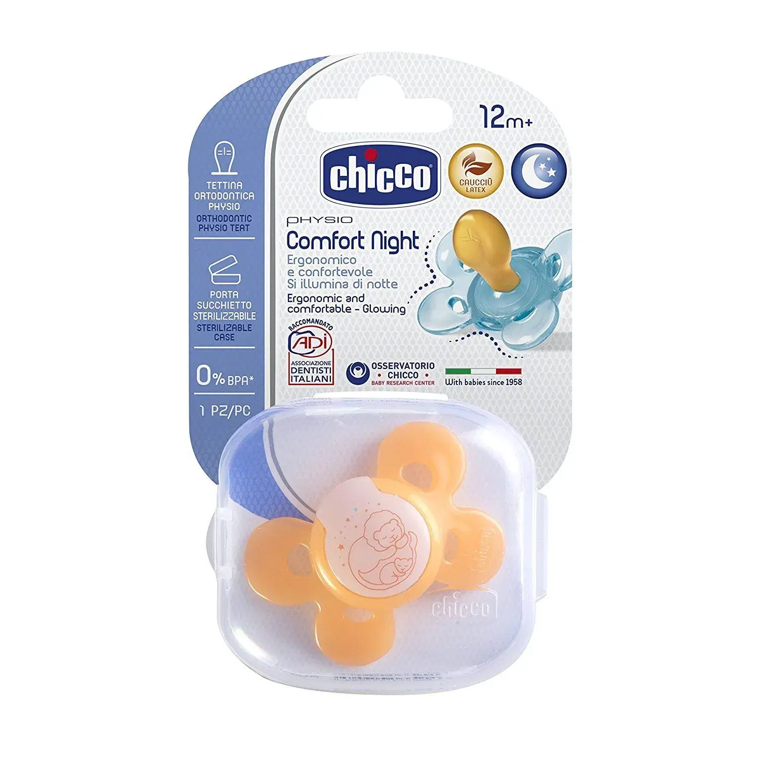 Chicco Succhietto Comfort Lumi In Caucciu' 16-36 Mesi