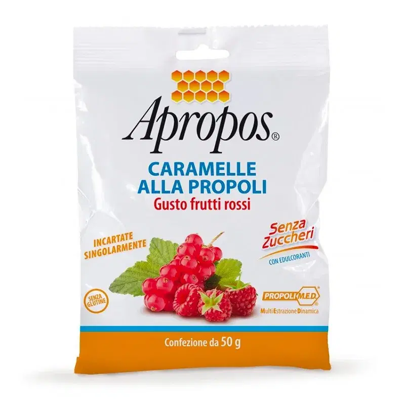 Apropos Linea Protezione Inverno Caramelle Dure Propoli Frutti Rossi S/Zucchero