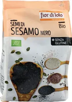Semi di Sesamo Nero Biologici Ricchi di Fibre e Minerali 250 g