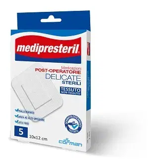 Medipresteril Medicazioni Post Operatorie Delicate 10x12cm 4 Pezzi