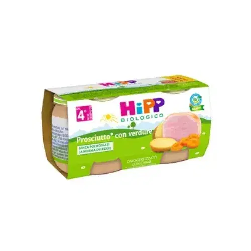 Hipp Biologico Omogeneizzato Prosciutto e Verdure 2x80g