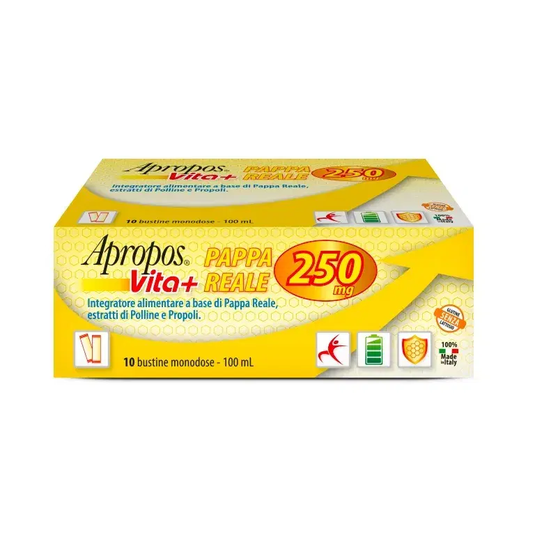 Apropos Vita+ Pappa Reale Integratore Alimentare 250mg 10 Bustine