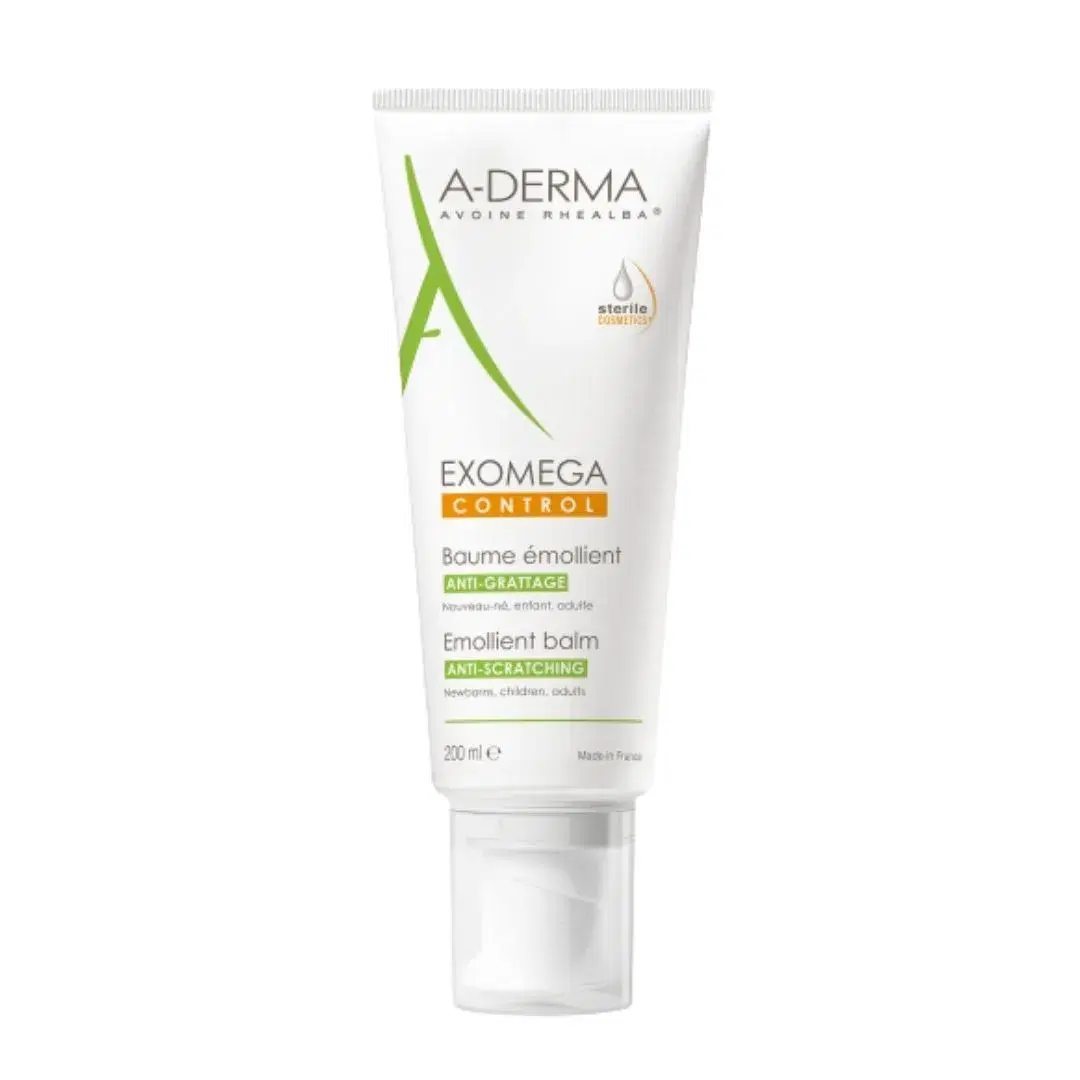 A-Derma Exomega Control Balsamo Emolliente Anti-Prurito per Pelli Secche 200 ml