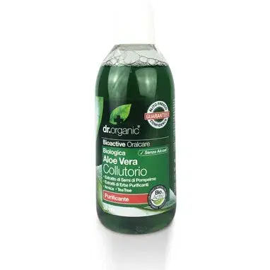 Dr. Organic Aloe Vera Collutorio Lenitivo Antisettico 500 ml