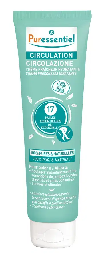 Puressentiel Circolazione Crema Freschezza Idratante Per Gambe Gonfie e Pesanti