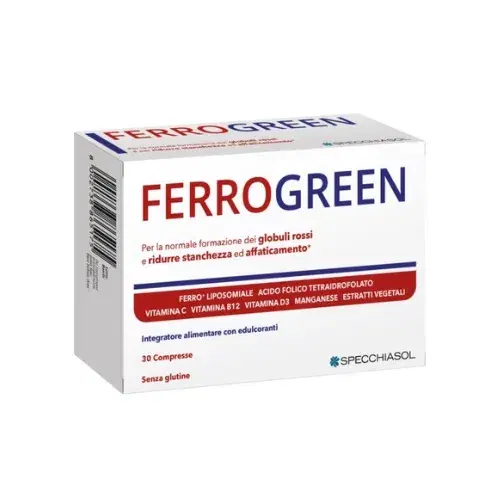 Specchiasol Ferrogreen Plus Ferro+ Integratore Alimentare 30 Compresse