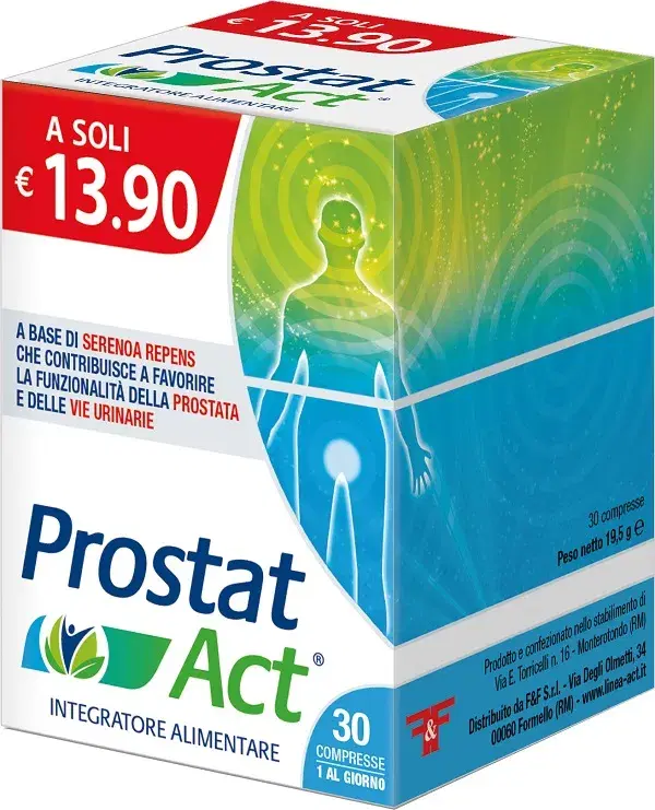 Prostat Act Integratore Alimentare per la Prostata 30 Compresse