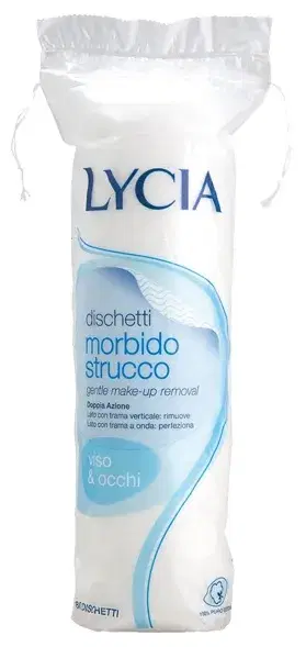 Lycia Dischetti Struccanti Viso e Occhi in Cotone 80 Pezzi