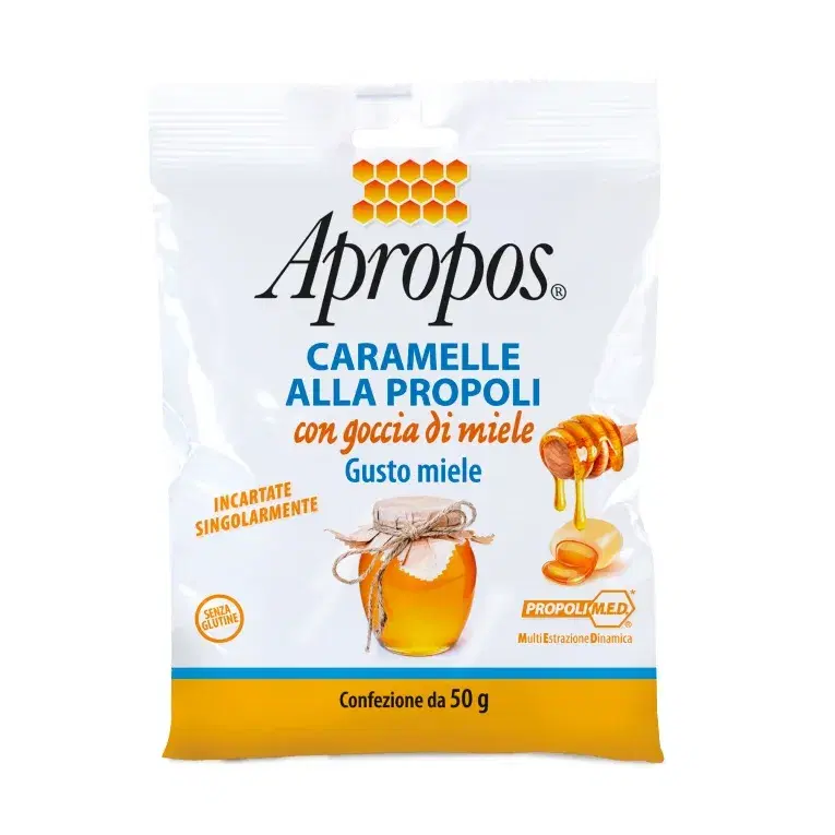 Apropos Caramelle alla Propoli Gusto Miele Senza Glutine 50 g
