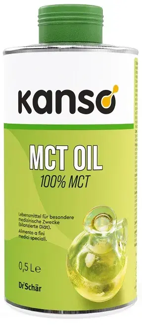 Kanso Olio MCT 100% Olio di Acidi Grassi A Catena Media 500 ml