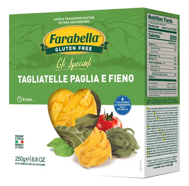 Farabella Tagliatelle di Paglia e Fieno Senza Glutine per Diete Speciali