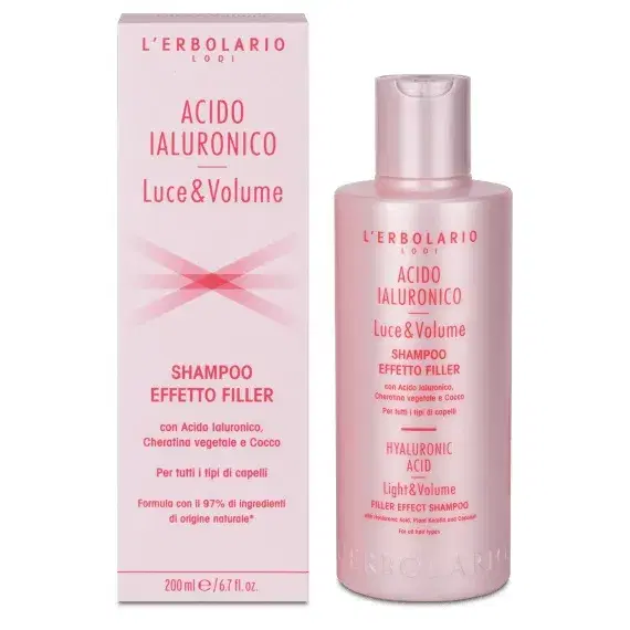 L'erbolario Acido Ialuronico Luce & Volume Shampoo Effetto Filler 200 ml