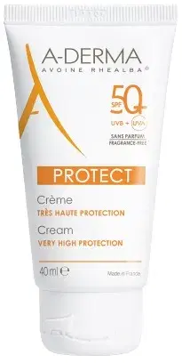 A-Derma Protect SPF50+ Protezione Molto Alta Crema Senza Profumo 40 ml