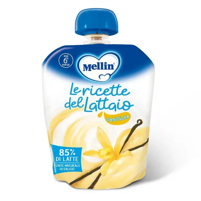 Mellin Pouch Merenda Latte Vaniglia 85g