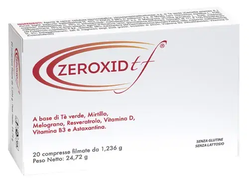 Zeroxid TF Antiossidante con 20 Compresse per la Salute Cellulare