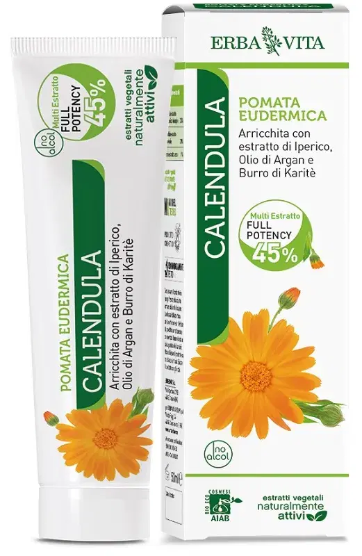 Erba Vita Pomata Eudermica Calendula Idratante Viso e Corpo 50 ml