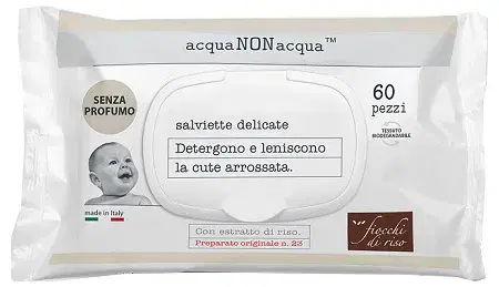 Fiocchi Di Riso Acqua Non Acqua Senza Profumo 60 Salviette