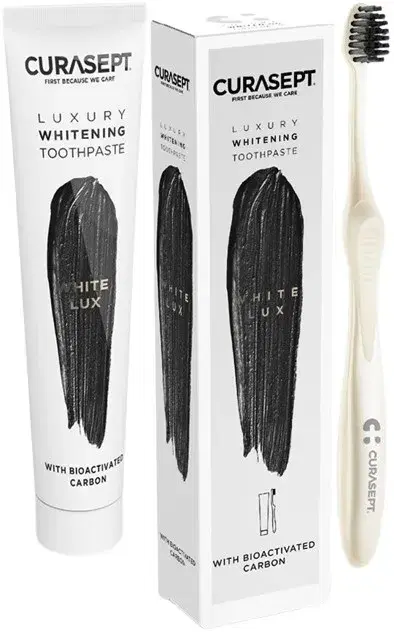 Curasept White Luxury Whitening Dentifricio 75 ml + Spazzolino