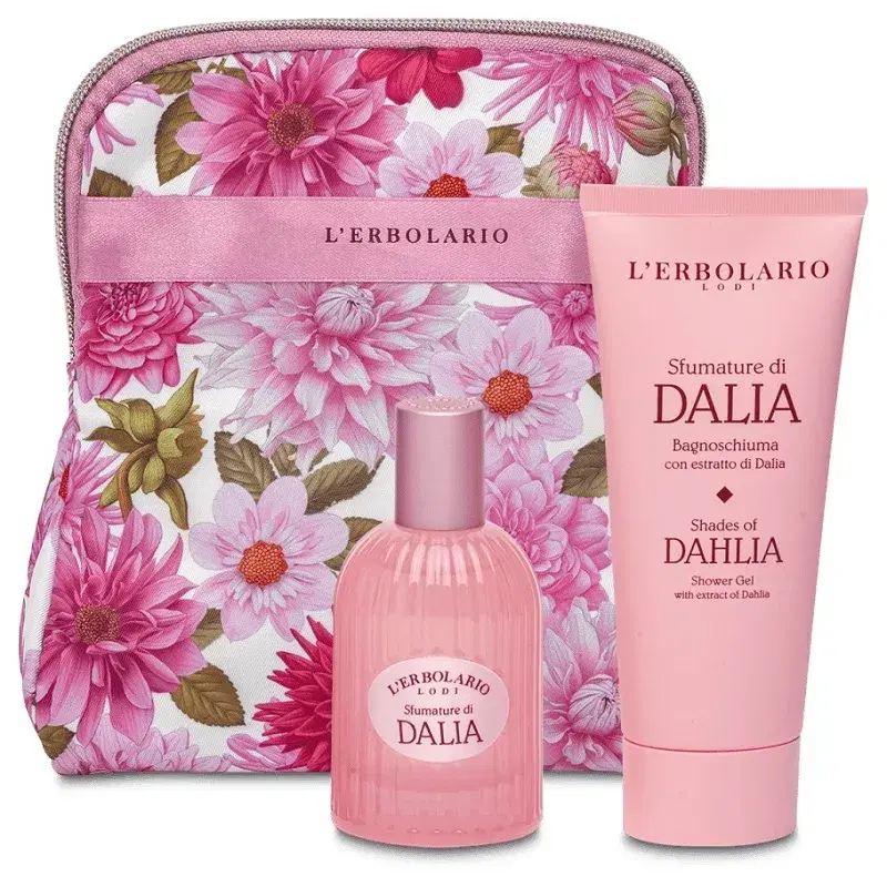 L'erbolario Beauty Set Foglia Sfumature di Dalia Profumo50ml+Bagnoschiuma100ml