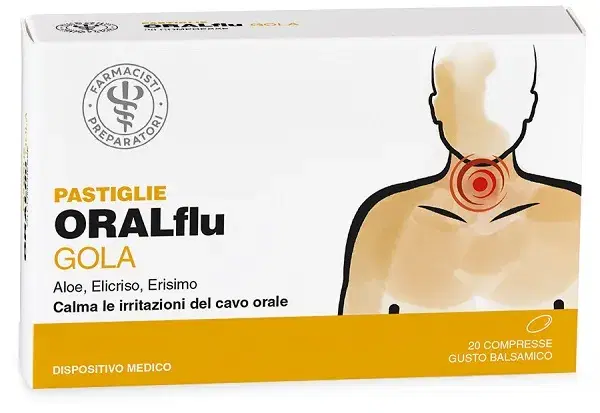 Unifarco Oralflu Gola per Fastidi e Irritazioni del Cavo Orale 20 Compresse
