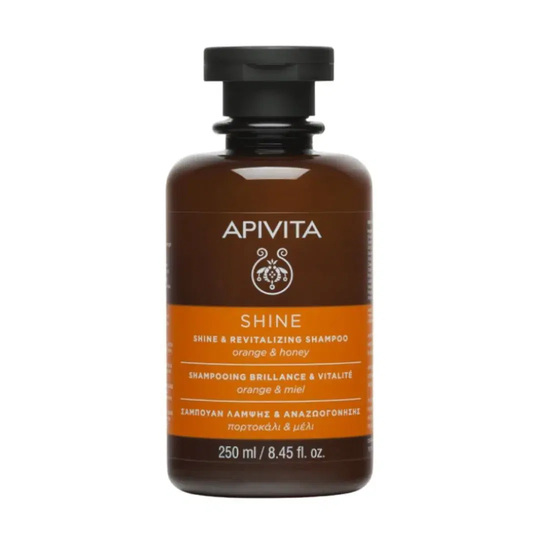 Apivita Shine Shampoo Illuminante Rivitalizzante Arancia e Miele 250 ml