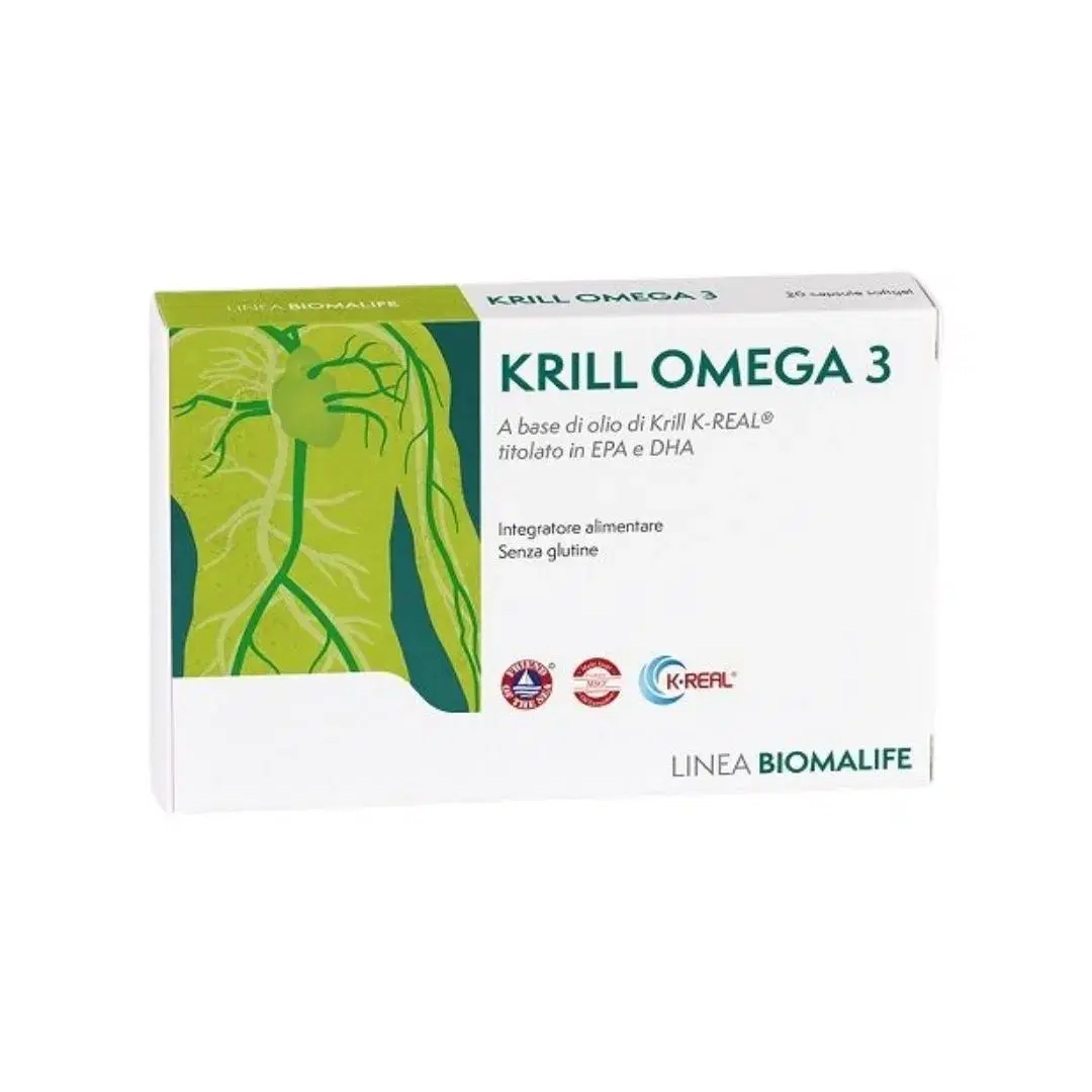 Unifarco Biomalife Krill Omega 3 Integratore Alimentare 20 Capsule Softgel