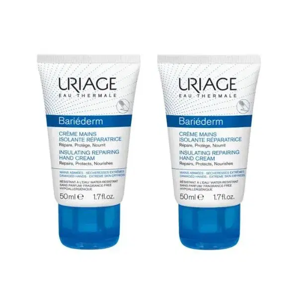 Uriage Bariederm Crema Mani Isolante Riparatrice 2 x 50 ml