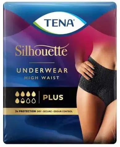 Pannolone A Mutandina Assorbente Tena Silhouette Noir L Vita Alta 8 Pezzi