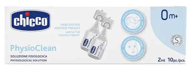 Chicco Physioclean Soluzione Fisiologica Detersione Nasale 10 Pezzi 0 Mesi+
