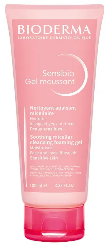 Bioderma Sensibio Gel Moussant Detergente Viso 100 Ml