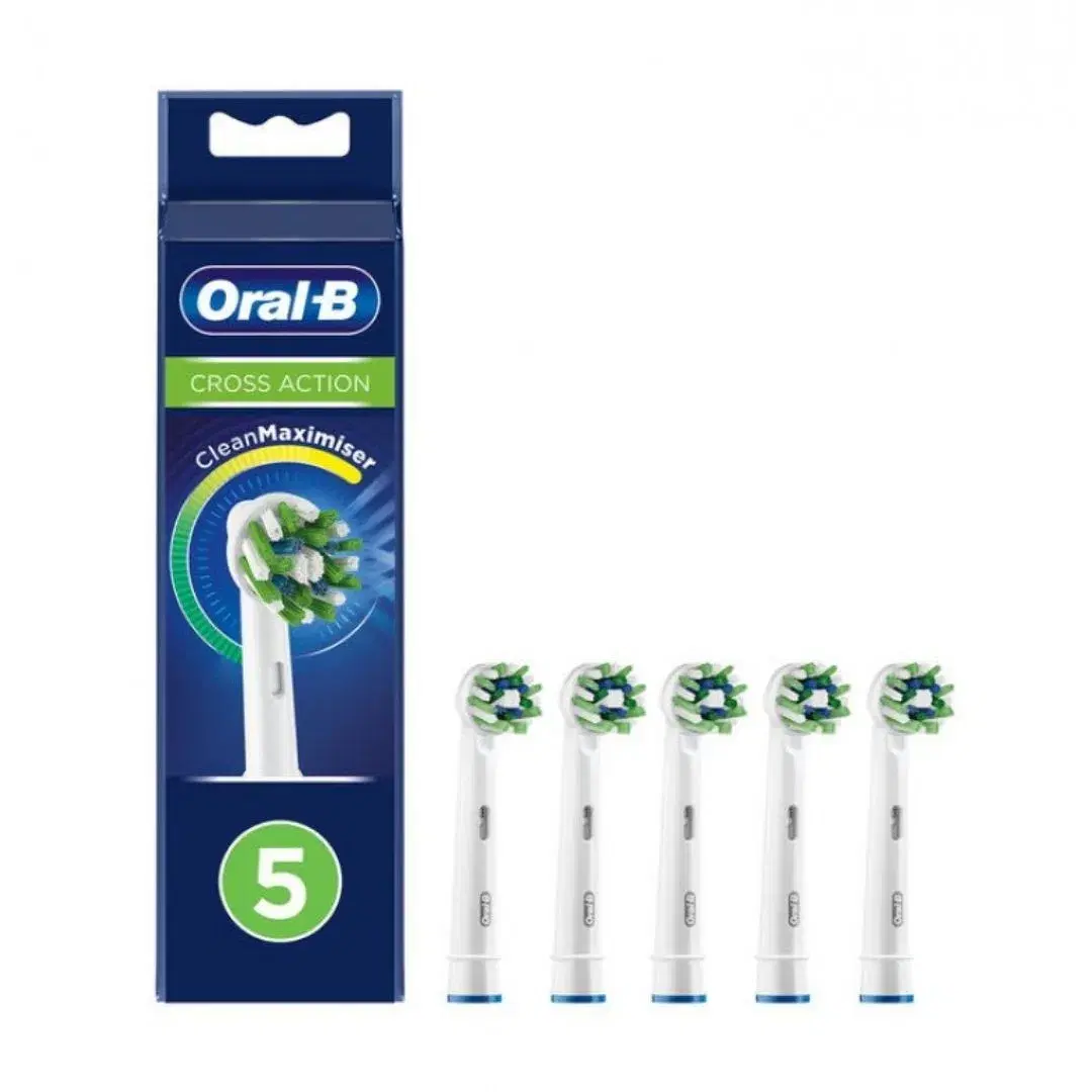Oral-B Eb-50 Cross Action Testine di ricambio con Cleanmaximiser 5 Pezzi