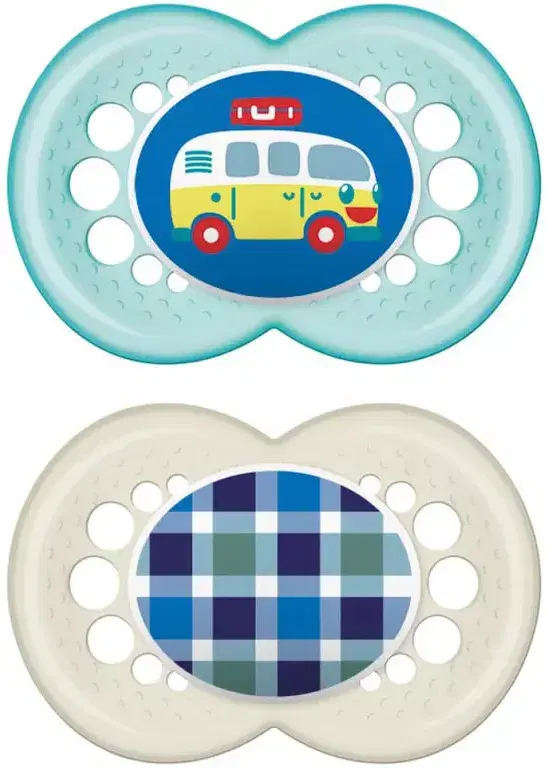 Mam Original Succhietto Silicone Maschio 2 Pezzi 16Mesi+