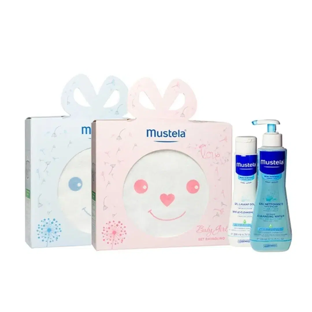 Mustela Cofanetto Bavaglino + Detergente 200ml + Fluido 300 ml Colore Casuale