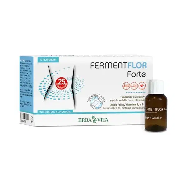 Erba Vita Fermentflor Forte Integratore Intestinale 10 Flaconcini