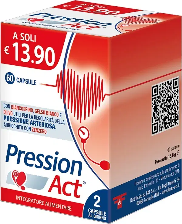 Pression Act Integratore per la Pressione Arteriosa 60 Capsule