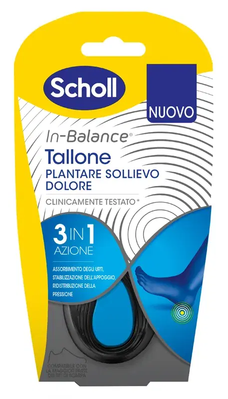 Dr.Scholl's Plantari In-Balance Sollievo Dolore - Tallone Taglia S 2 Pezzi