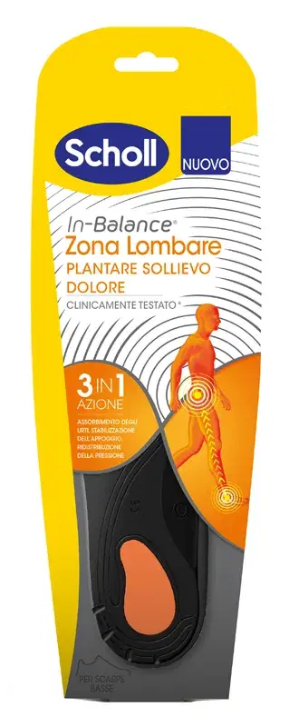 Dr.Scholl's Plantari In-Balance Sollievo Dolore - Zona Lombare Taglia L 2 Pezzi