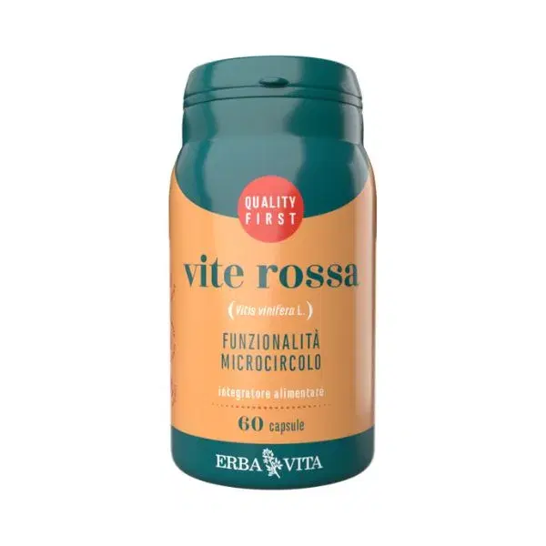Erba Vita Vite Rossa Integratore Alimentare per il Microcircolo 60 Capsule