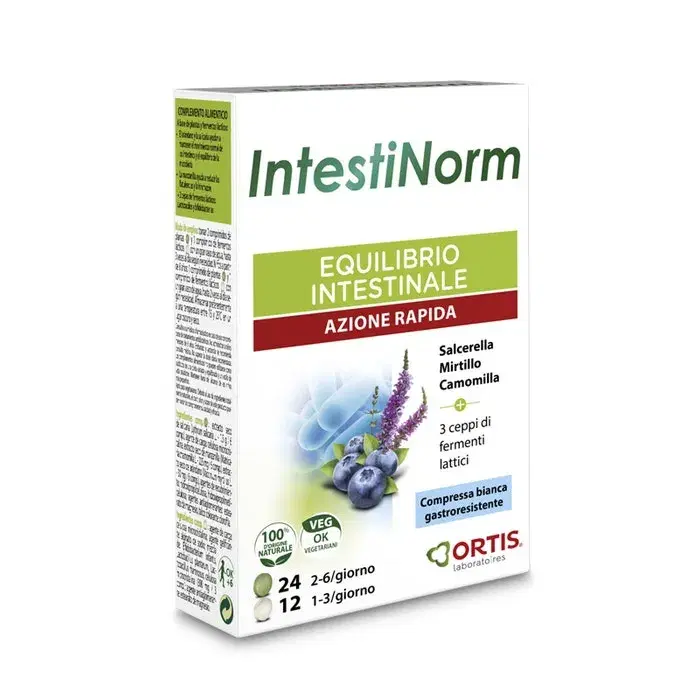 Ortis IntestiNorm Integratore Per L'Equilibrio Intestinale 36 Compresse