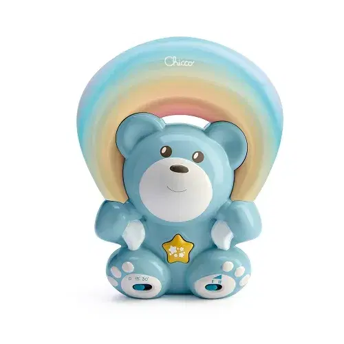 Chicco Gioco Orsetto Proiettore Arcobaleno Azzurro