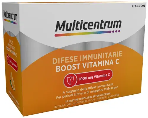 Multicentrum Difese Immunitarie Boost Vitamina C Integratore 14 Bustine