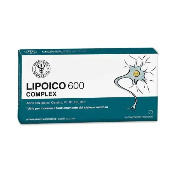 Unifarco Lipoicocomplex 600 Integratore per il Sistema Nervoso 30 Compresse