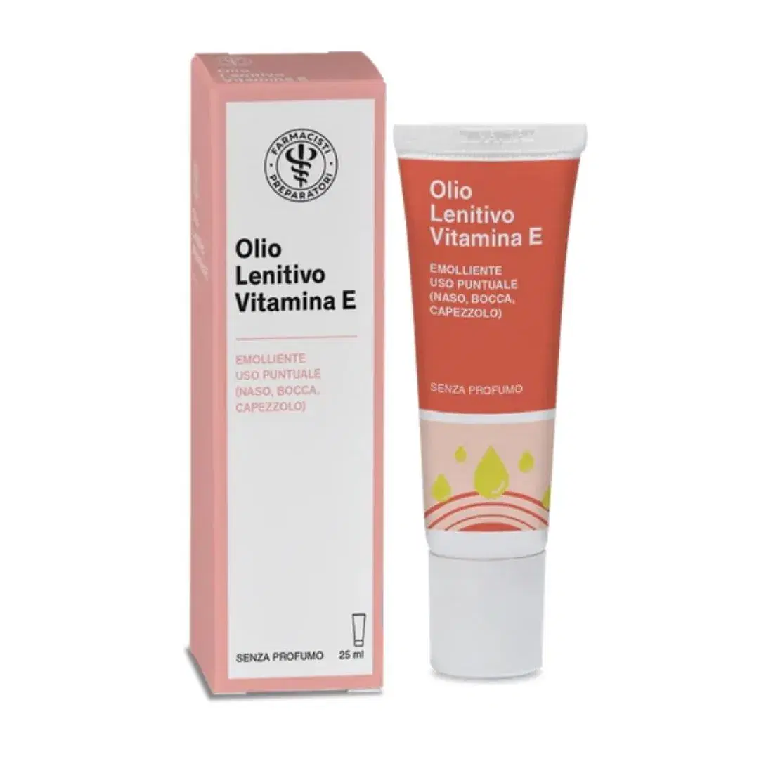 Unifarco Olio Lenitivo con Vitamina E per Naso, Bocca, Capezzolo 25 ml